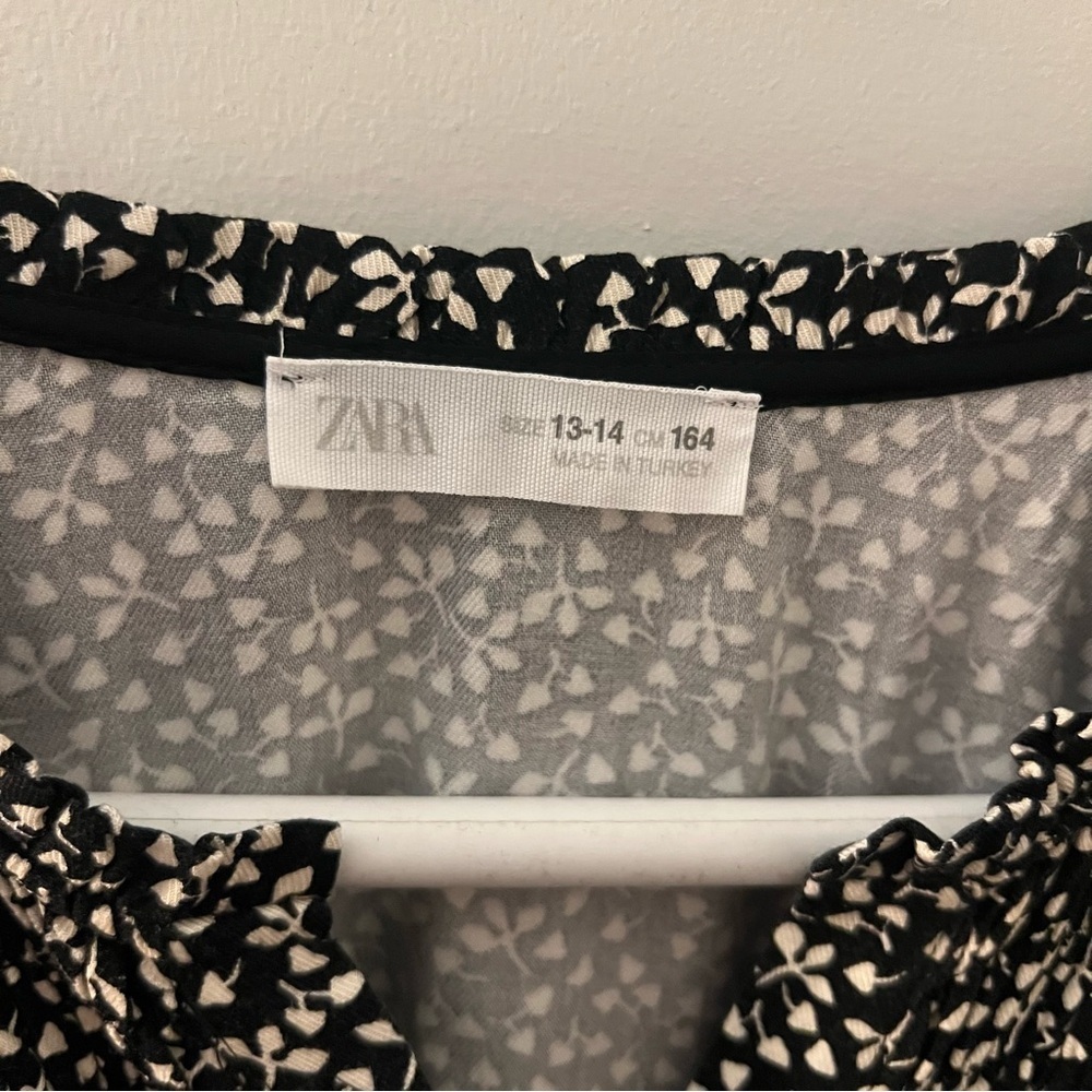 Zara LEAF PRINT DRESS - Junior or Petite - Zara size 13-14 cm 164 - Picture 5 of 11